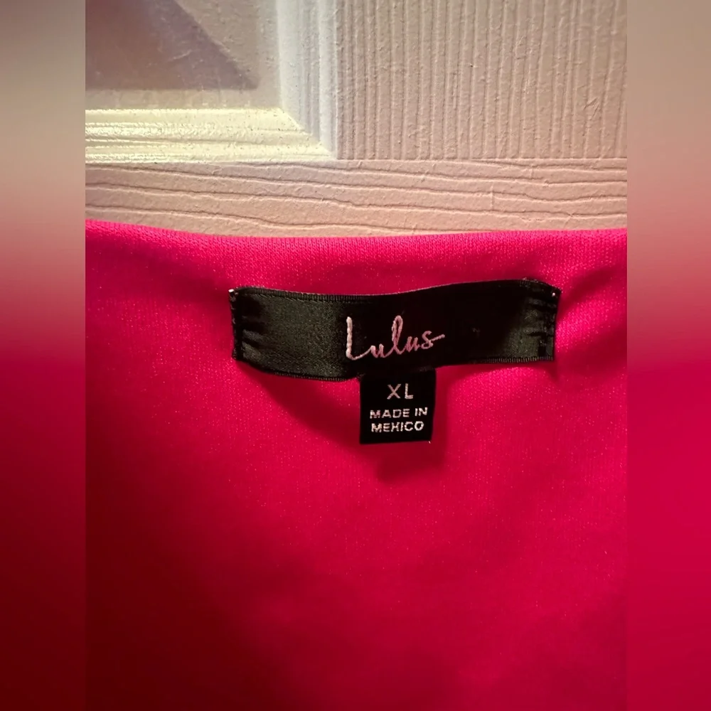 Lulu’s Hot Pink Wide Leg Two Piece Jumpsuit - Picture 6 of 6